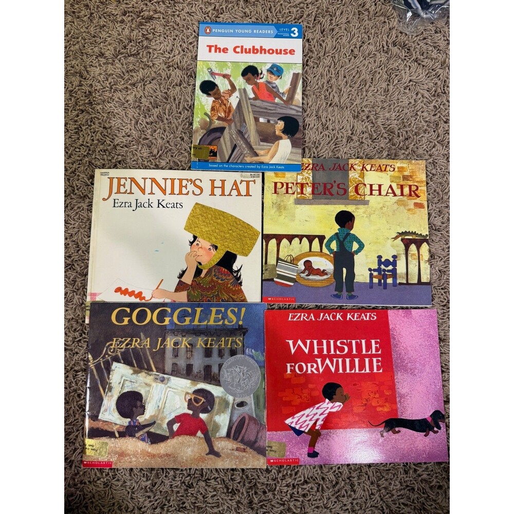 Ezra Jack Keats African American Children's book lot of 5--1960s diversity